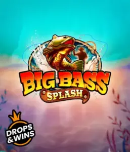 Dive into the action-packed adventure of the Big Bass Splash game by Pragmatic Play, featuring a vibrant fish splashing out of water. This graphic captures the heart of fishing with striking visuals and energetic text. Great for those who love fishing-themed games, promising a thrilling gaming experience. 